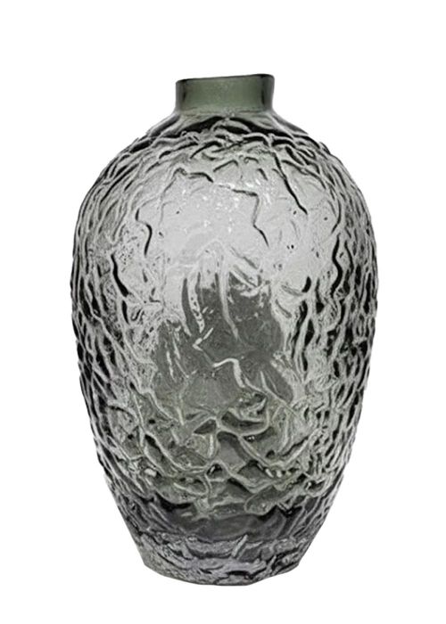 Jarrón de cristal negro L Neutro