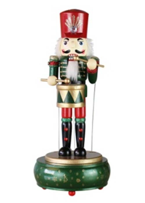 Muñeco Cascanueces con Base Verde 30cm