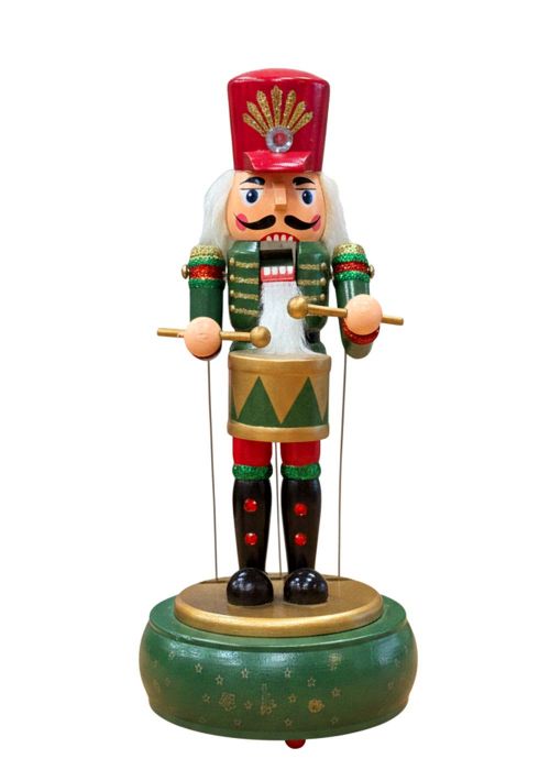 Muñeco Cascanueces con Base Verde 30cm
