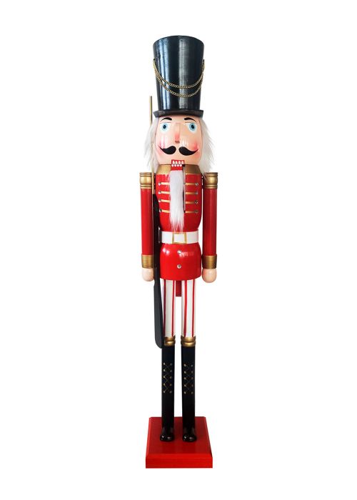 Muñeco Cascanueces Guardia 120 cm Rojo