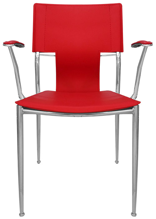 Sillón Diamante Tapizado Rojo