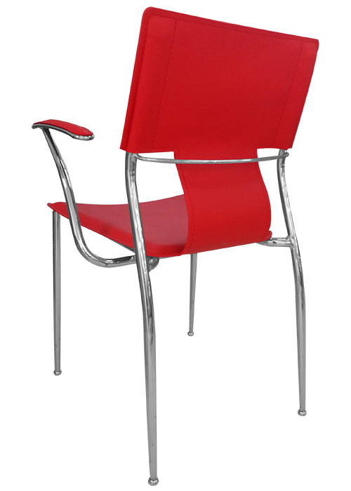 Sillón Diamante Tapizado Rojo