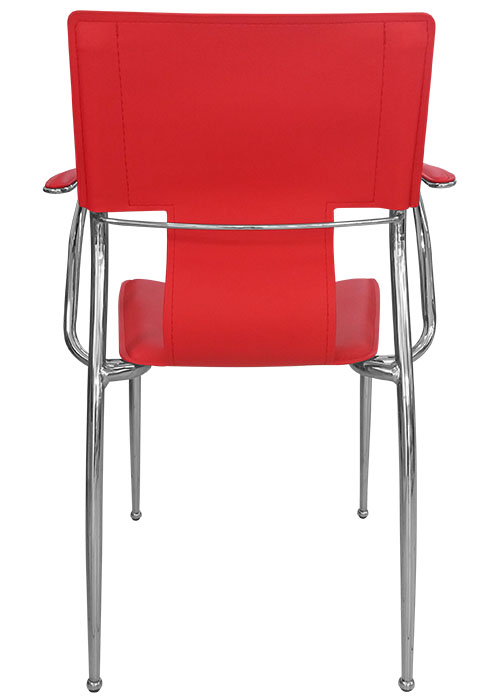 Sillón Diamante Tapizado Rojo
