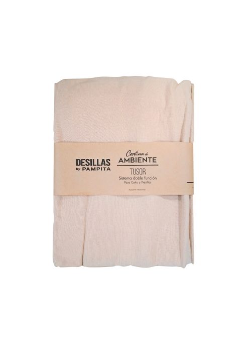 CORTINA AMBIENTE TUSOR DOBLE FUNCION 1.40X2.20M Neutro