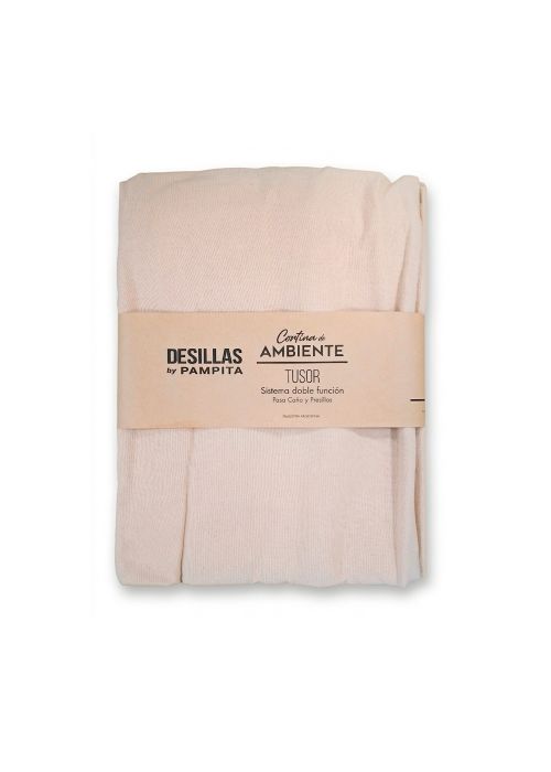 CORTINA AMBIENTE TUSOR DOBLE FUNCION 1.40X2.20M Neutro