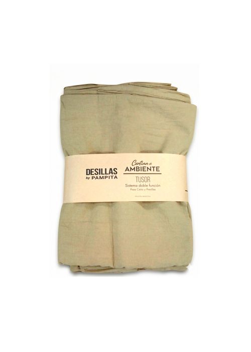 CORTINA AMBIENTE TUSOR DOBLE FUNCION 1.40X2.20M Verde