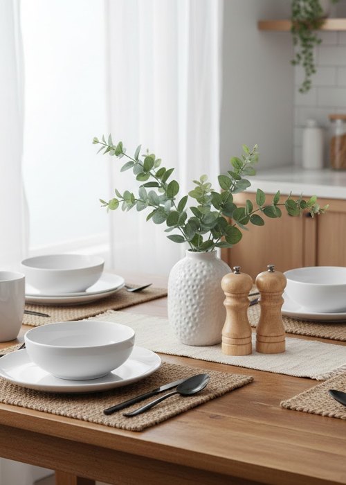 Set de Vajilla de 16  piezas blanca III Neutro