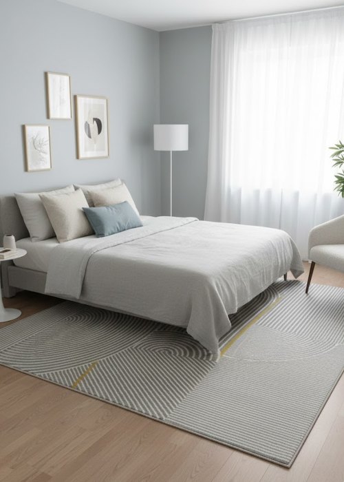 Alfombra tramada Circular 160 cm Neutro