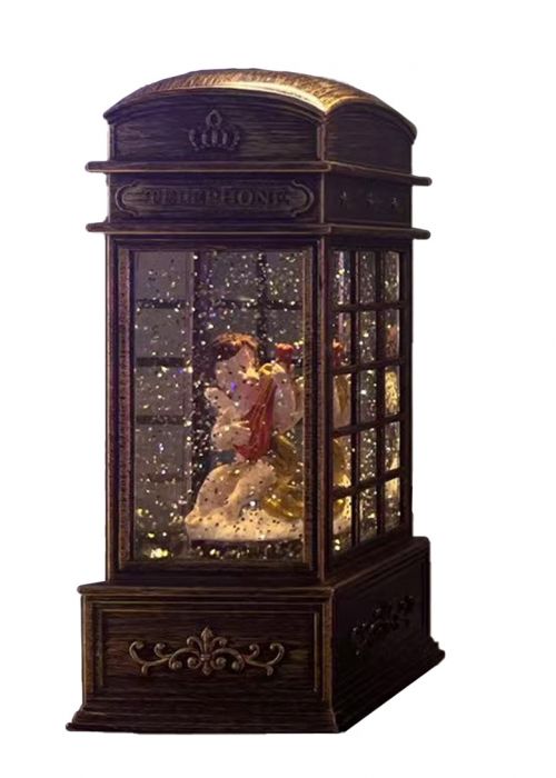 Cabina Telefónica con Glitter Multicolor