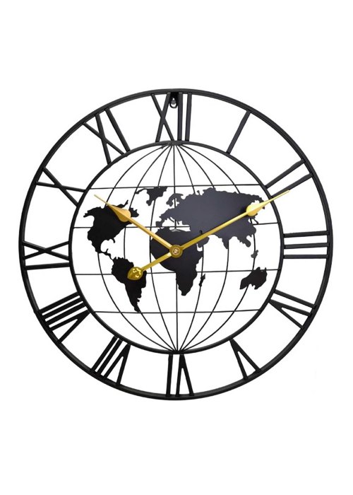 Reloj de pared Mapamundi calado 60 cm