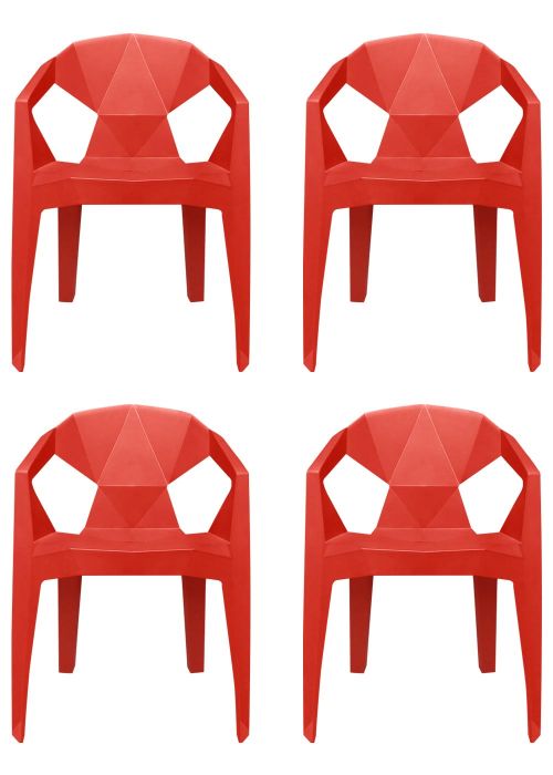 Sillas Cube x4 Rojo
