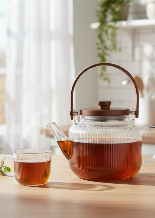 Tetera de vidrio 900 ml Neutro