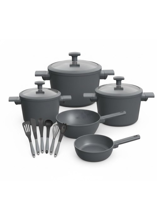 Set de bateria cocina 13 Piezas Negro Neutro