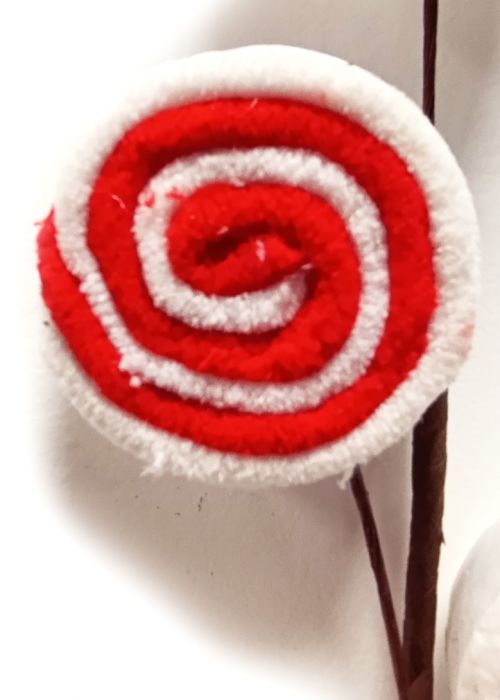 Rama de Candy Navideño 58 Rojo y Blanco