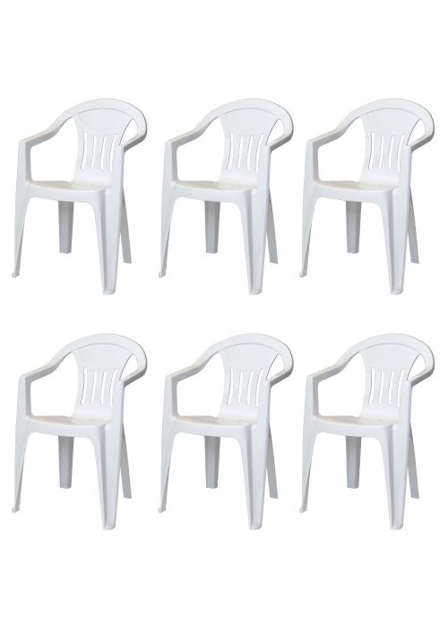 Set Silla Tramontina Recife x6 Blanco