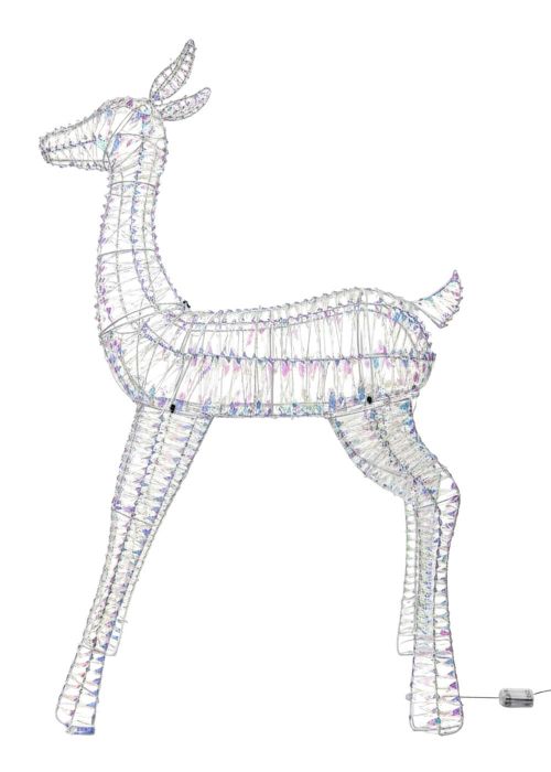 Figura Reno Luminoso 120x60cm Dorado