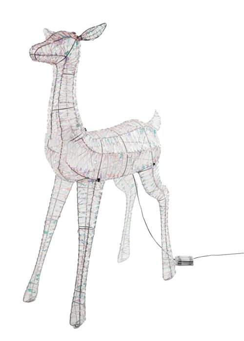 Figura Reno Luminoso 120x60cm Dorado