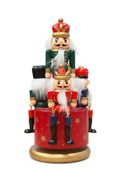 Cascanueces musical Base Roja 20cm