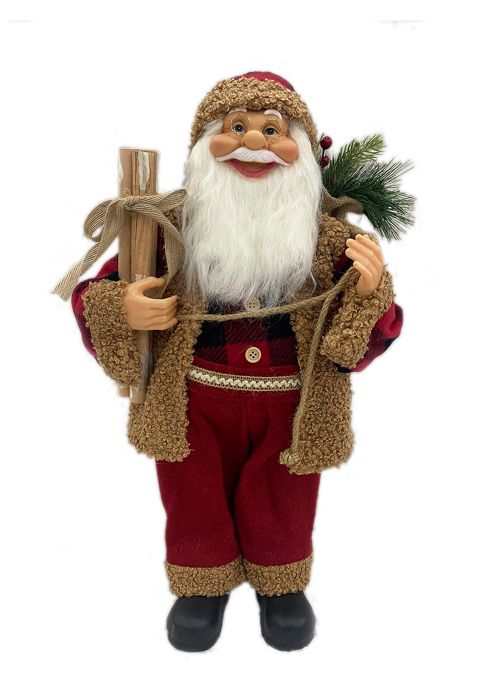 Santa con regalo Rojo