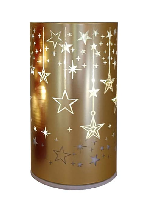 Lámpara Cilíndrica LED Dorado