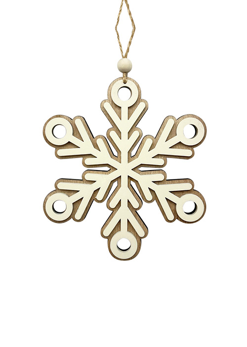 Adorno Copo Nieve Natural Natural