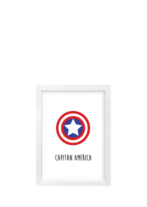 Cuadro Infantil Capitán América 4005-2
