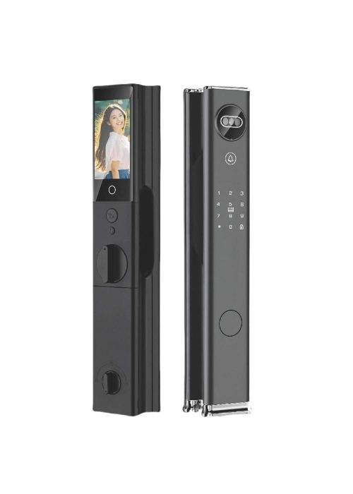 Cerradura inteligente con cámara y alarma int/ext Neutro