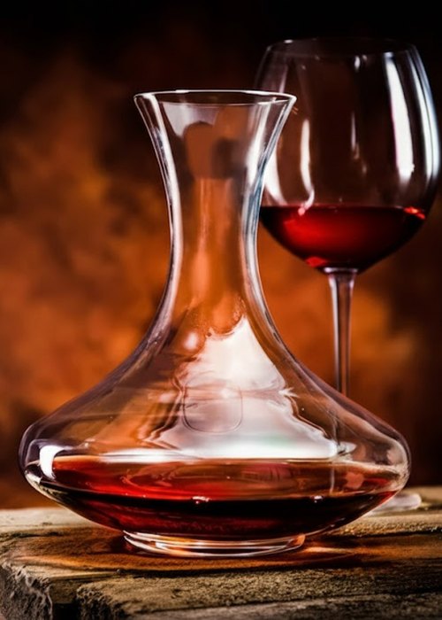 Decantador de Vidrio con Cuello Neutro