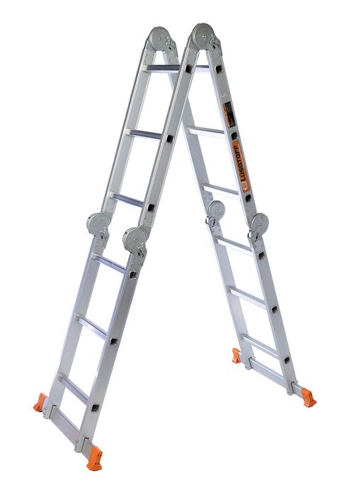Escalera plegable de aluminio 12 escalones LE300 Neutro