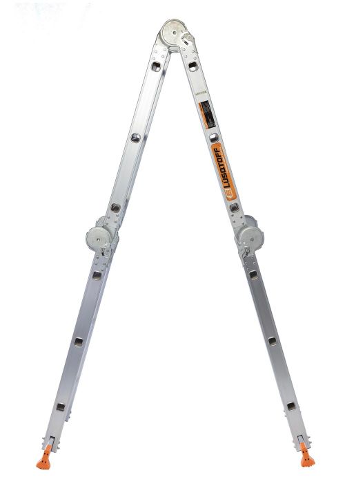 Escalera plegable de aluminio 12 escalones LE300 Neutro