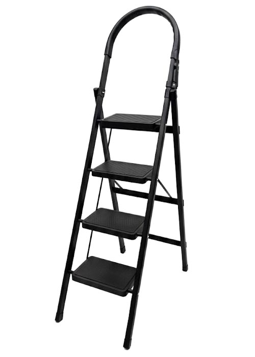 Escalera de Metal 137cm Negro
