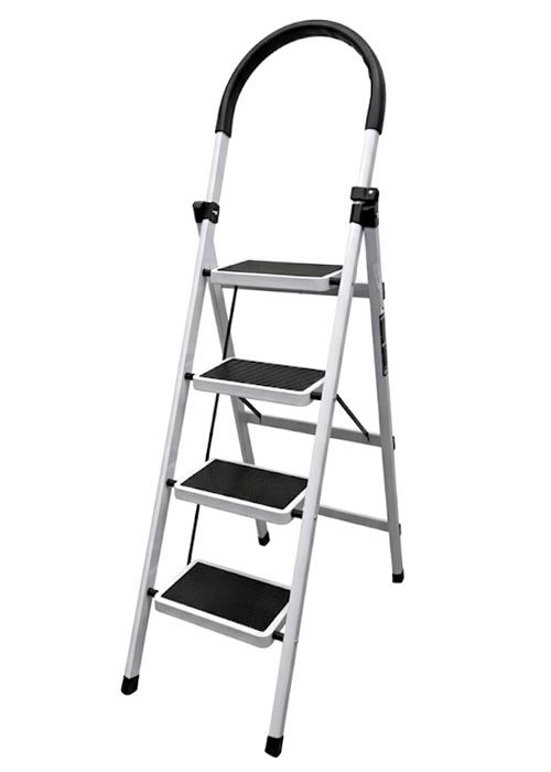 Escalera de Metal 137cm Blanco