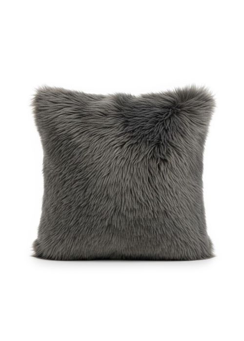 Almohadón Nórdico Pelo Largo Gris Neutro