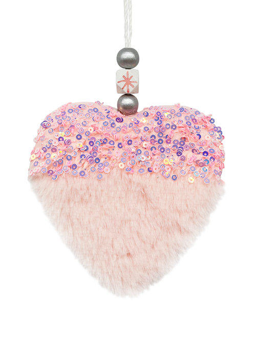 Adorno Corazón Rosa Rosa