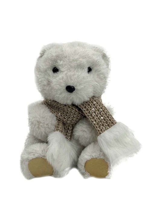 Oso Sentado 18 cm Blanco