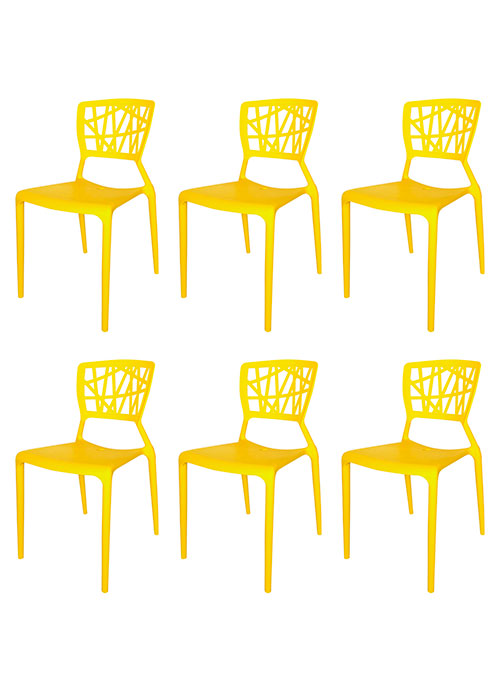Set Silla Amelie x6 Amarillo