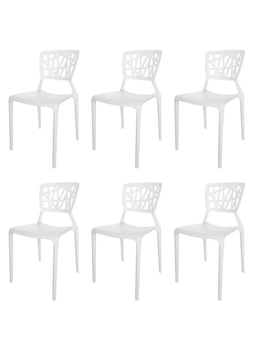 Set Silla Amelie x6 Blanco