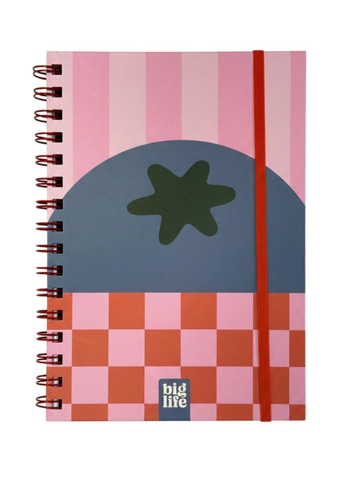NOTEBOOK RETRO PASTEL HOJAS LISAS Neutro