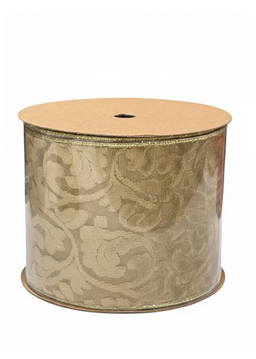 Cinta Dorada con arabesco Dorado