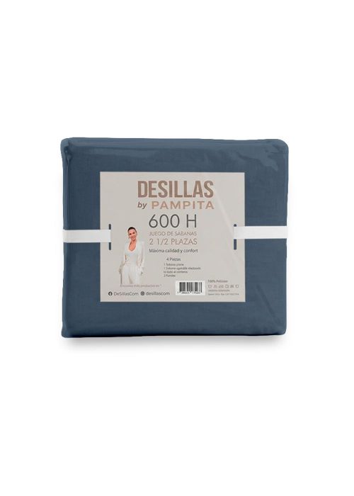 JGO DE SABANA WASHED 600 H 2 1/2 Azul