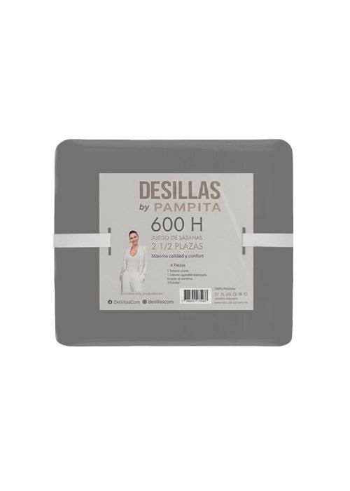 JGO DE SABANA WASHED 600 H 2 1/2 Gris Oscuro