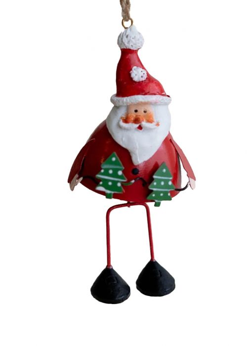Santa Decorativo Colgante Rojo