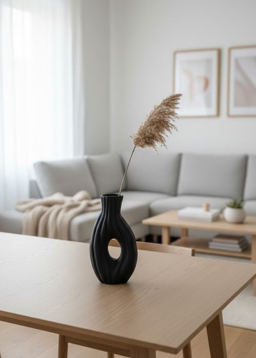 Florero Arco Negro Neutro