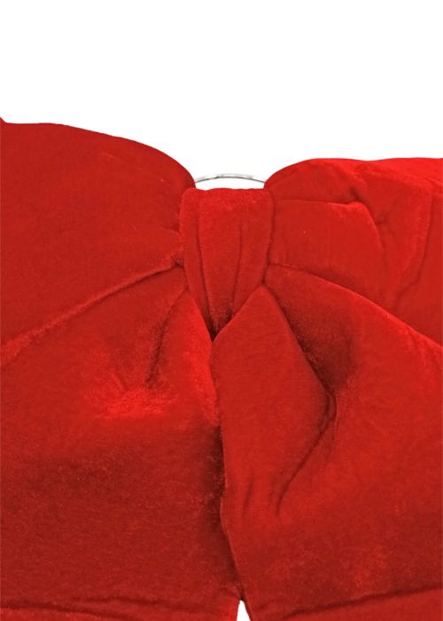 Moño Navideño Rojo Rojo