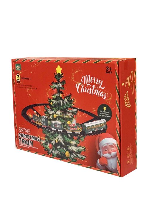 Tren Navideño Colgante 22 Piezas Verde