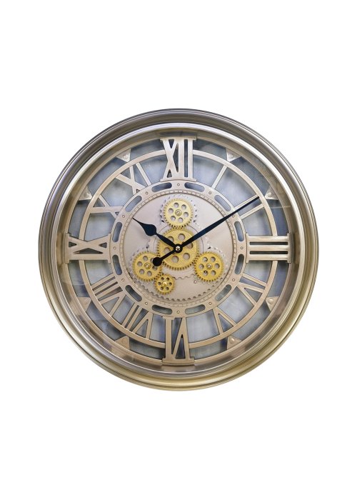 Reloj de Pared Espejo Romanos Plata Neutro