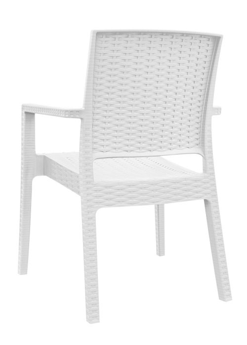 Sillón Rattan Abu Dhabi Blanco