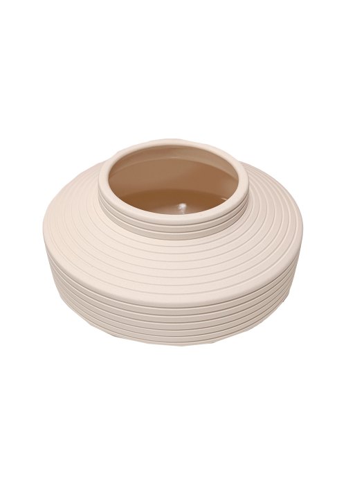 Jarrón Escandinavo Boca Amplia Neutro