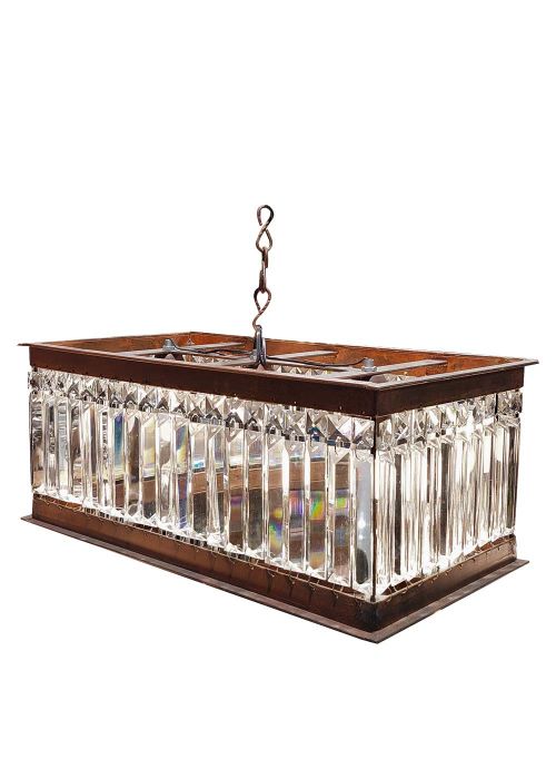 Plafon Rectangular Grande plaquet Cobre Oscuro