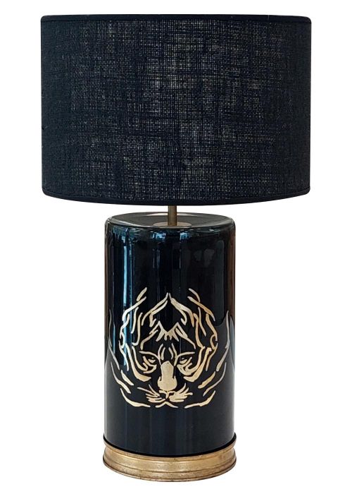 Lampara de mesa Tigre Negro